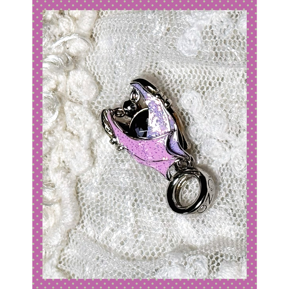 Gnoce Magical Vampire Bat Halloween Dangle Openable Charm Sterling Silver S925